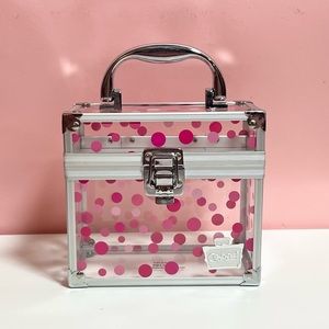 Y2K 2000s mcbling polkadot pink caboodle